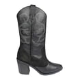 thumbnail image 2 of BOTA VAQUERA LEON MUJER NEGRO PIEL 554 LEON  554p, 2 of 4