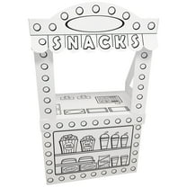 Easy Playhouse: Movie Theater Snack Stand - Decorate & Personalize A Cardboard Cinema, Color-Draw-Doodle, DIY Art & Crafts, 32 x 26.5 x 40.5", Kids 3 