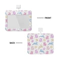 thumbnail image 2 of Kdxio Easter Colorful Rabbit Card Badge Holder Work Badge Sleeve for Office, School, Factory, ID Credit Cards, Driver Licenses and Passes, 2 of 7