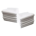 thumbnail image 4 of 12Pcs Solid White Solid Color Cotton Hankies Square Men Women Gift, 4 of 8