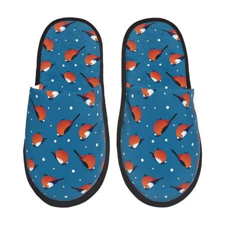 

Tideii Bullfinches for Home Indoor Cotton Slippers Autumn and Winter EVA Plush Slippers Household Supplies Unisex-Medium