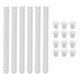 thumbnail image 1 of 3 Sets White Drawer Drawer Rollers Drawer Glides Keyboard Tray Slides Dresser Drawer Slides Drawer Slide Bracket, 1 of 3
