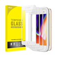 thumbnail image 1 of Chenchen Full Coverage Screen Protector for iPhone 8 Plus/7 Plus 5.5-Inch, White Edge Tempered Glass Film with Easy Installation Tool, Case-Friendly, HD Clear, 3-Pack (White), 1 of 1