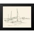 thumbnail image 2 of Harper, Ethan 18x15 Black Modern Framed Museum Art Print Titled - Coastal Contour Sketch I, 2 of 5