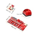 thumbnail image 2 of Unique Bargains PCI-E 1X to 16X Graphics Card Express Extender Riser Adapter Card with Power Cord USB3.0 6P Interface, 2 of 5