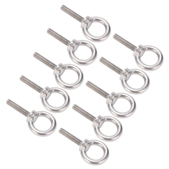 Fastener Hardware10Pcs Eye Bolt 304 Eye Screw Bolt Eye Lifting Bolt Meticulously Designed