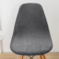 thumbnail image 3 of EcoNesxp Two-piece white shell dining chair set for kitchen and hotel, 3 of 5