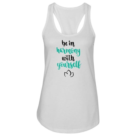 Harmony With Yourself Tank Women -Image by Shutterstock, Female x-Small