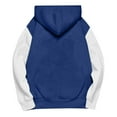 thumbnail image 4 of Ugoldhm Oversized Hooded Sweatshirt for Girls Pullover Color Block Shirts Fall Fashion Outerwear 3-14 Years, 4 of 5
