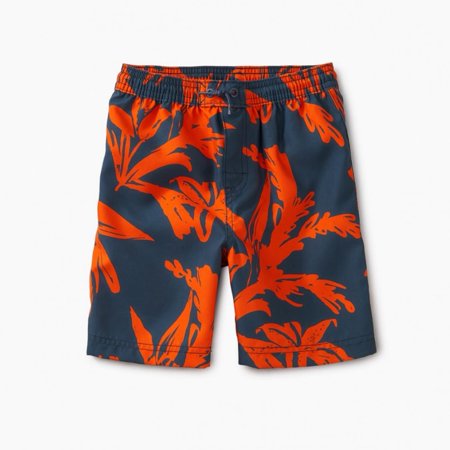 

Sea Flora Pattern Swim Trunks Size 12-18 Months | Polyester