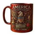 thumbnail image 4 of United States 250th Anniversary Commemorative Ceramic Mug Patriotic Collectible Item for Coffee and Tea Enthusiasts Ideal Gift for Buffs and Home Decor, 4 of 9