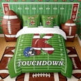 thumbnail image 3 of Erosebridal Football Letter K Touchdown Bedding Comforter Set, Sport Full Bedding Set for Men and Boys, Reversible 7pcs, 3 of 6