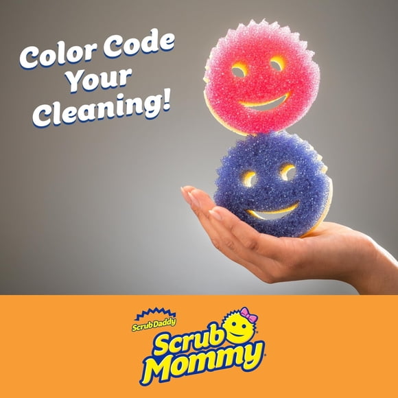 Refurbished Scrub Mommy Sponges Dish Scrubber + Non-Scratch Cleaning Sponges (3 Count)