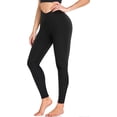 thumbnail image 1 of Black Leggings for Women Soft High Waisted Tummy Control Leggings Sports Workout Gym Running Yoga Pants, 1 of 5