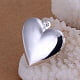thumbnail image 6 of Brass Hollow Heart Diffuser Locket Pendants Silver Color Plated 31x26mm, 6 of 6