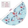 thumbnail image 5 of Kll 30" Christmas Tree Skirt Sailboats Anchors Xmas Tree Skirts Mat For New Year Xmas Holiday Party Indoor Outdoor Home Decoration, 5 of 9