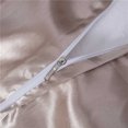thumbnail image 4 of 3 Pcs Satin Duvet Cover Set, 1 Duvet Cover + 2 Pillowcases For Hair And Skin Silk Satin Duvet Cover with Zipper for Comforter & Blanket - Lightweight Bedspread/Coverlet/Bed Cover,( Champagne,King ), 4 of 4