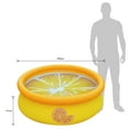 thumbnail image 6 of JLeisure 5 Ft 3D Orange Inflatable Outdoor Swimming Kiddie Pool (2 Pack), 6 of 6