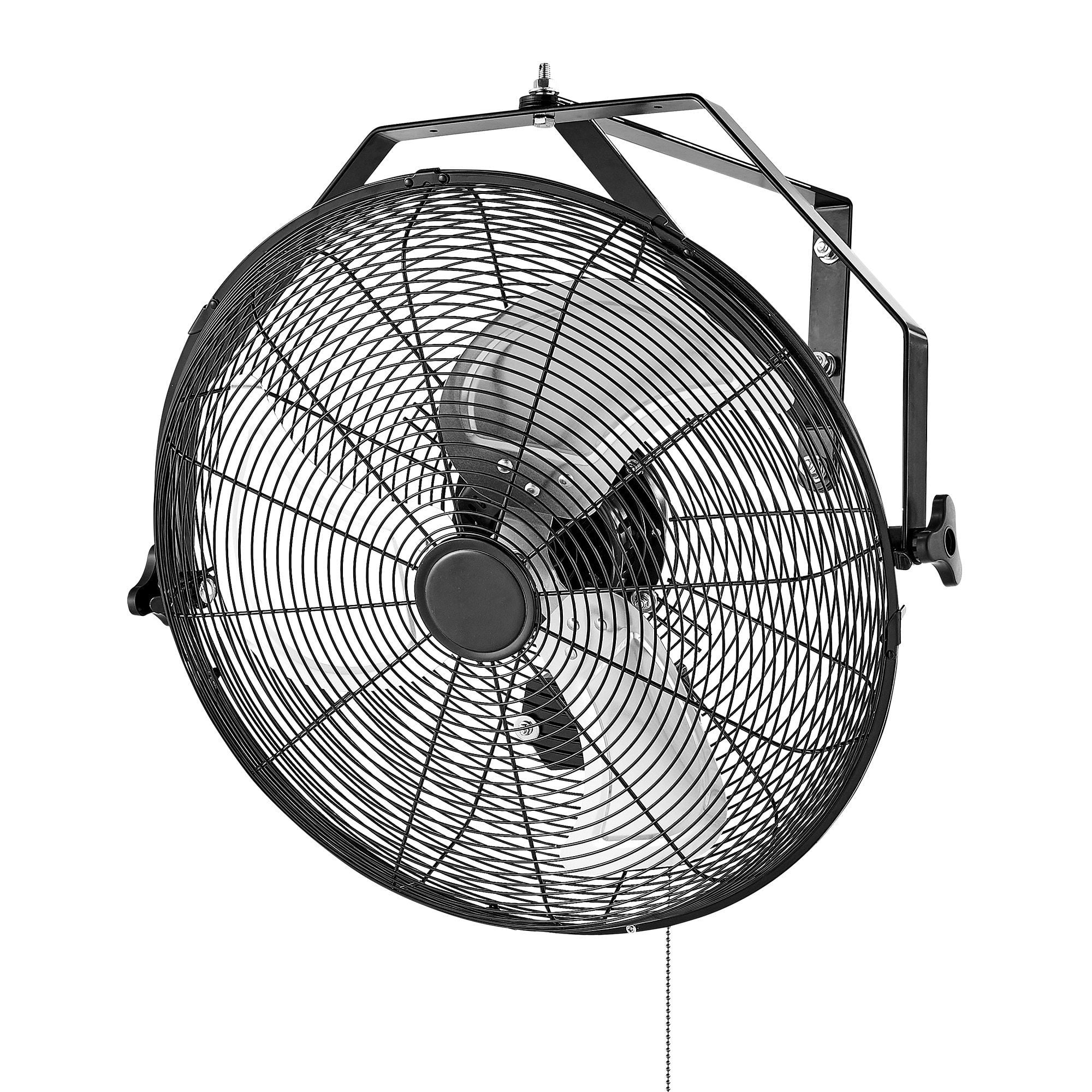 18 Inch Industrial Wall Mount Fan, 3 Speed Settings, 4000 CFM High Velocity, for Garage Workshop Warehouse, Heavy Duty Metal, ETL Certified