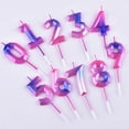 thumbnail image 3 of EDTara Colorful Smoke-free Number Shaped Candle For Birthday Party Decoration Cake Oranment, 3 of 9
