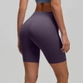 thumbnail image 5 of Dweltoz Biker Shorts Women High Waist Tummy Control Summer Soft Workout for Gym Athletic Underwear,Dark Purple M, 5 of 5