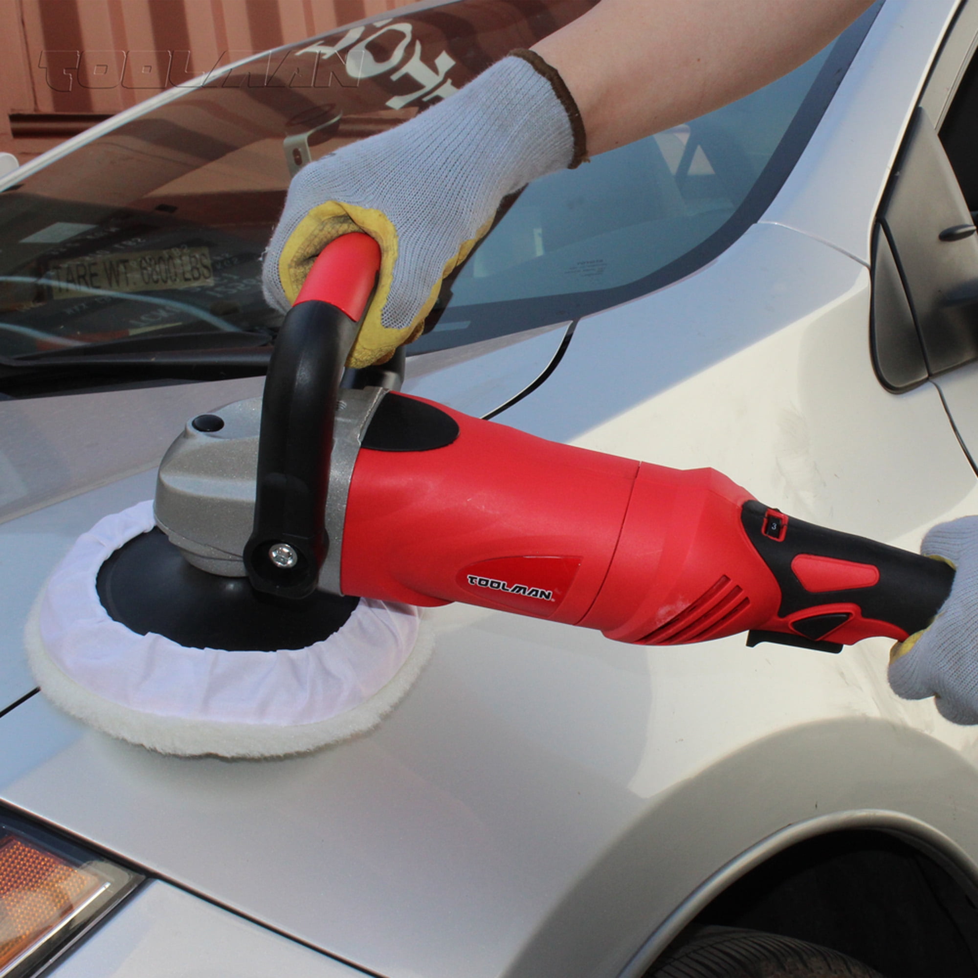 SAYFUT Electric Car Polisher Sander Paint Care Tool With Buffing Disc 7