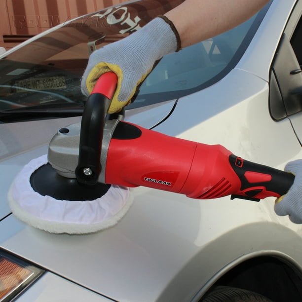 TOOLMAN Electric Car Polisher Sander Paint Care Tool With Buffing Disc
