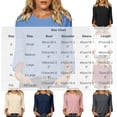 thumbnail image 2 of ClodeEU Women's Crew Neck 3/4 Sleeve Blouse,Solid Casual Loose Fit Basic Top Pink,Women's Plus XL, 2 of 7