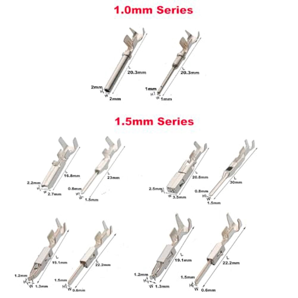 Coconut Ok 500Pcs Connector Pins Kit Terminal Pin Car Electrical 1/1.5/1.8/2.2/2.8/3.5Mm
