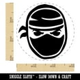 thumbnail image 2 of Sneaky Ninja Face Self-Inking Rubber Stamp Ink Stamper - Yellow Ink - Small 3/4 Inch, 2 of 7