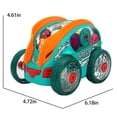 thumbnail image 2 of SZROBOY Car Toys for Boys 3-6 Years,Car Toys for Boys,360° Rotating Stunt Cars with Music&Light, Transparent Mechanical Gear Flip Vehicles Toys, 2 of 5
