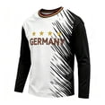 thumbnail image 4 of 2026 Soccer Game Kids Germany Soccer Long Sleeve Training Shirt, Breathable Sport Casual T Shirt for Youth Soccer Fans 3-15Y, 4 of 5