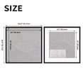 thumbnail image 5 of 16x16 Black Plastic Frame with Plastic Cover, Display Pictures 12x12 with Mat or 16x16 Without Mat, 1 Pack 16 by 16 Frame for Wall Hanging, 5 of 5