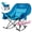 Non-heated - Blue, variant on ABORON Oversized Heated Rocking Camping Chair for Adults- 400lbs Capacity Padded Camping Recliner w/ 3 Levels Heat - Folding Lawn Chair with Side Pockets for Camp Patio Backyard