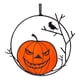 thumbnail image 1 of Decoración de Halloween Letrero de puerta de bienvenida de Halloween, decoración de Halloween, colgador de puerta de madera redondo, letrero colgante, colgante de pared de Hallow(Buy 2 save 10%), 1 of 7