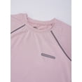 thumbnail image 4 of Miaeowve Kids Girls Boys Dry Fit Sports T-Shirts Athletic Shirts Short Sleeve Activewear Tees Tops Pink 150, 4 of 6