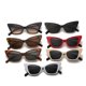 thumbnail image 2 of Gafas de sol de montura pequeña TUNC ojo de gato rojo, 2 of 2