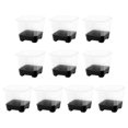 thumbnail image 1 of 10 macetas DYNWAVEMX para plantas de vivero transparentes con base de silicona Negro, 1 of 8