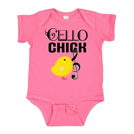 

Inktastic Cello Chick Cellist Orchestra Music Girls Baby Bodysuit