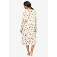 thumbnail image 2 of Dreams & Co. Plus Size Long-Sleeve Henley Print Sleepshirt, 2 of 3