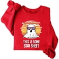 thumbnail image 4 of Ailaofu Halloween Sweatshirt for Women Funny Ghost Graphic Shirt Spooky Season Long Sleeve Tops, 4 of 4