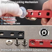 Keyport Pivot 2.0 Key Organizer Keychain (Red Aluminum) - EDC Multi-Tool + Lost & Found All-in-One