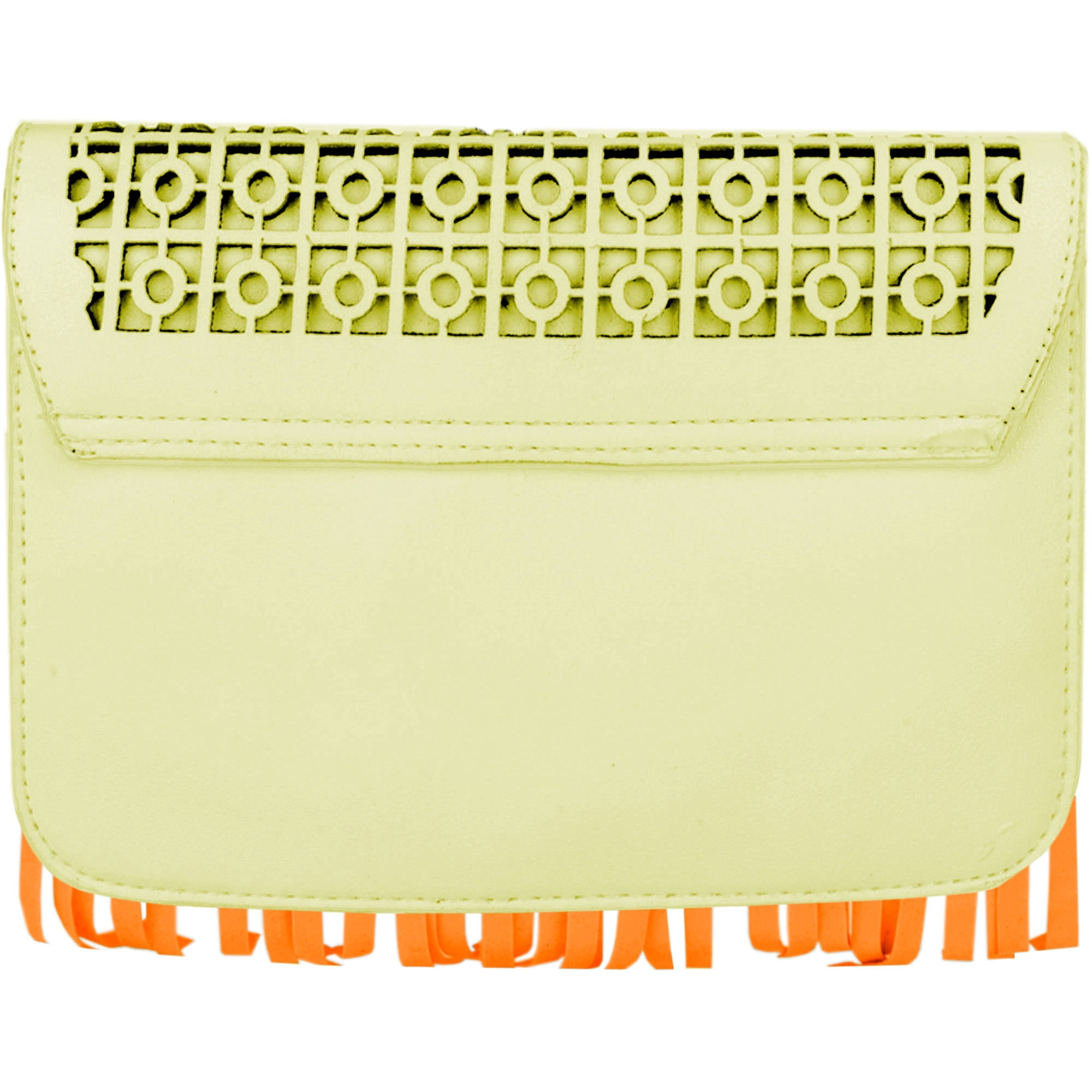 Women's Cute Compact Fringe Purse Shoulder Bag (Fits Cell Phones up to 6.25In x 3.1In)