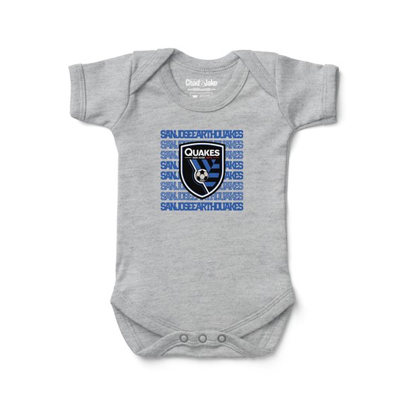 Newborn & Infant Chad & Jake Heather Gray San Jose Earthquakes Retro Bodysuit