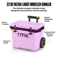 thumbnail image 2 of RTIC 22 Qt 28-Can Ultra-Light Rolling Cooler, Lavender/Plum, 2 of 9