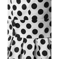 thumbnail image 5 of Market In The Box Women Polka Dot Vintage Dress 1984s Hepburn A Line Sleeveless Retro Rockabilly Prom Dress Swing Dress Cocktail Homecoming Dress, 5 of 6