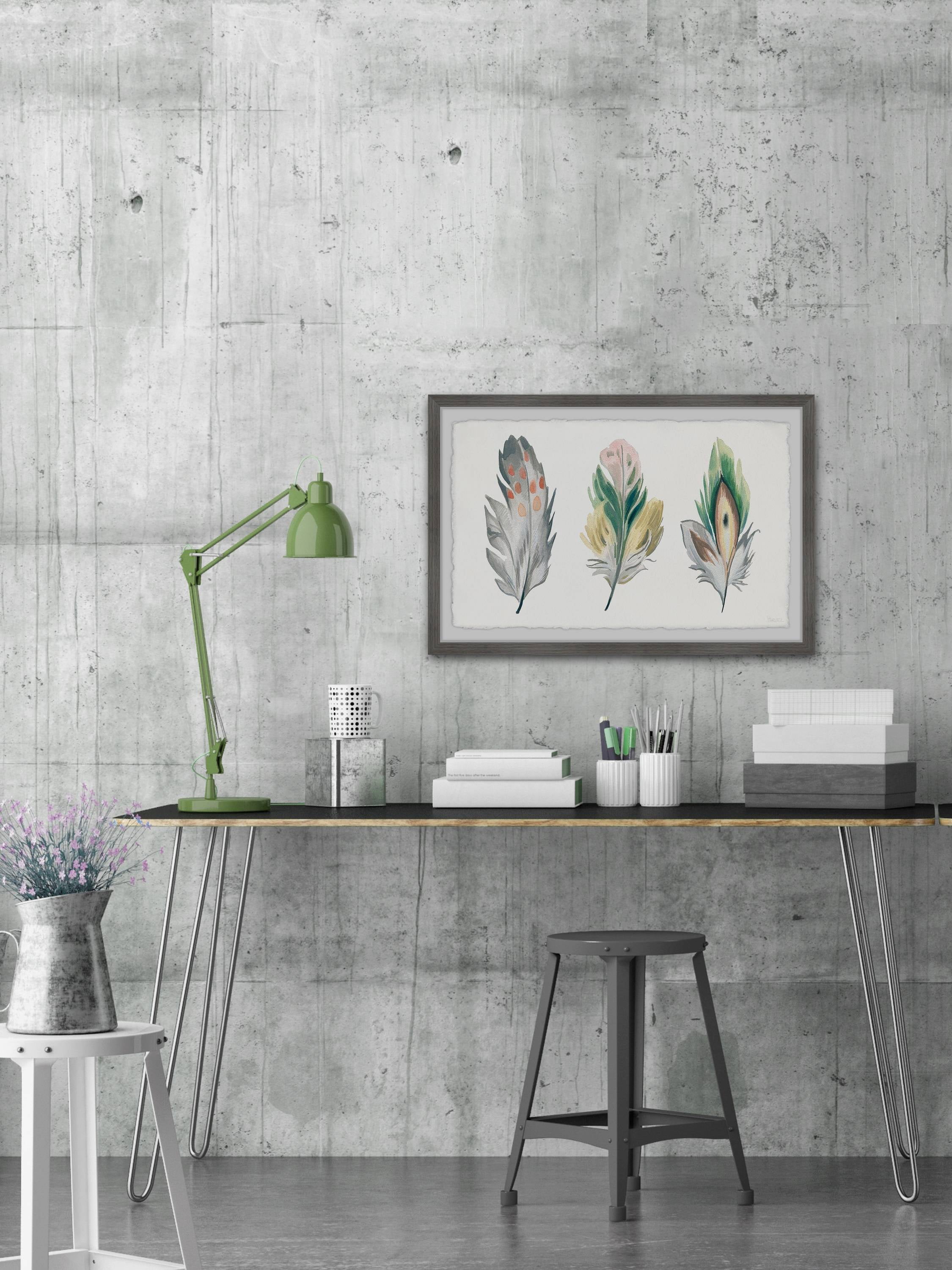 Parvez Taj Festive Feathers Framed Wall Art