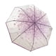thumbnail image 2 of Paraguas de burbuja transparente para niña y mujer, diseño de flor de cerezo, mango largo transparente Violeta, 2 of 9