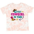 thumbnail image 3 of Inktastic Cutest Cowgirl in Town with Cowgirl Hat and Boots Girls Toddler T-Shirt, 3 of 5