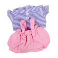 thumbnail image 3 of Ropa para muñecas, accesorios para muñecas, vestido de muñeca a la moda, miniropa de tela hecha a mano para muñeca colgante de 17 rosa, 3 of 10